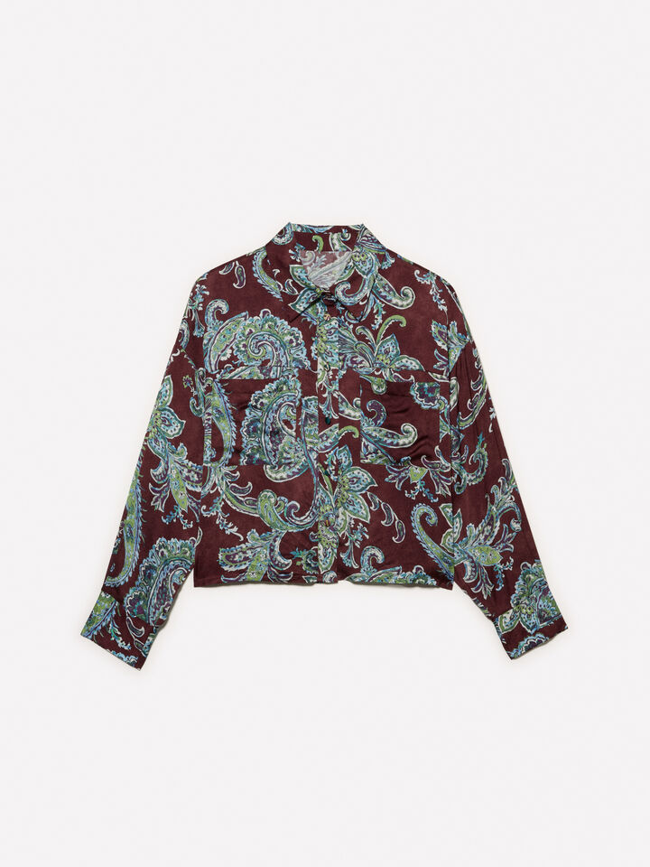 Paisley pattern shirt - women's shirts - Multi-color | Sisley image number 5
